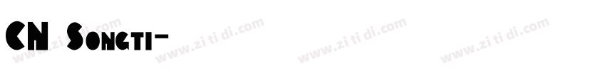 CN Songti字体转换